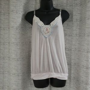 Free People Boho Bubble Tank // Sz Sm